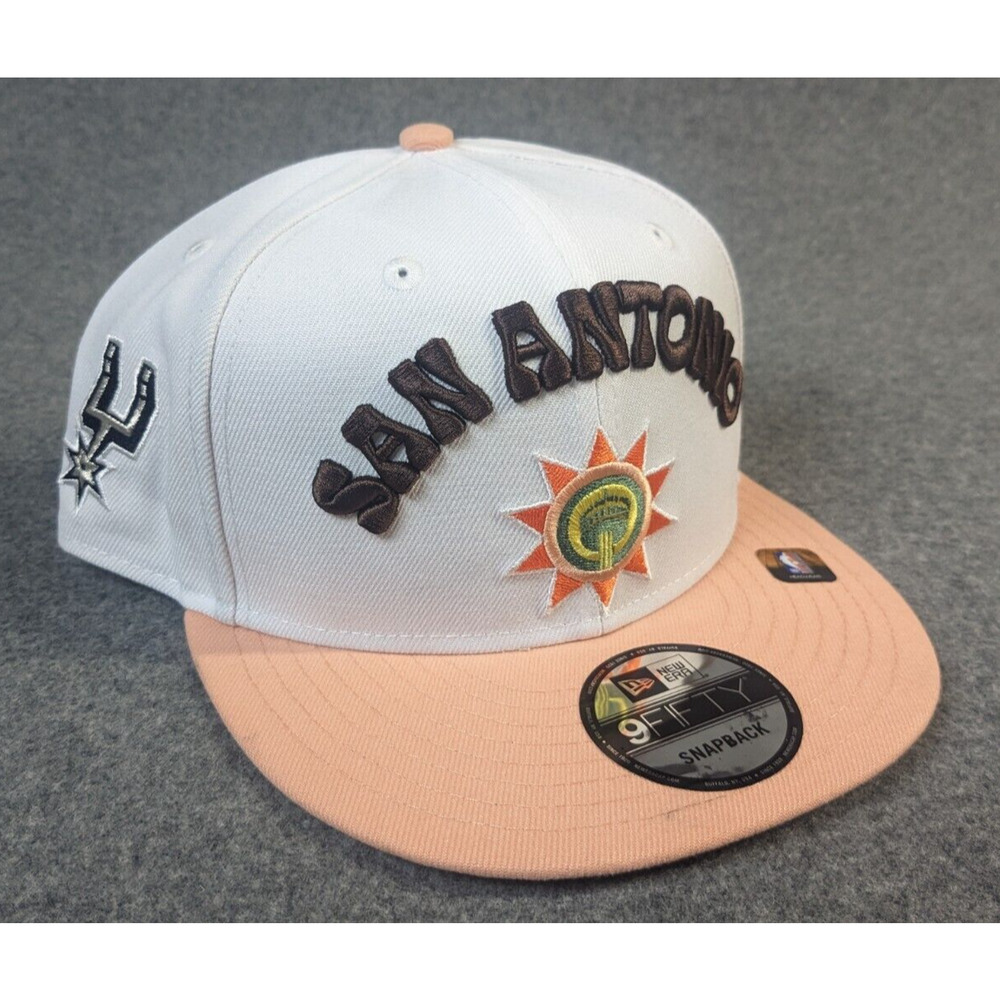New Era "2023" NBA City Edition San Antonio Spurs Snapback Optic White/Paul Rose